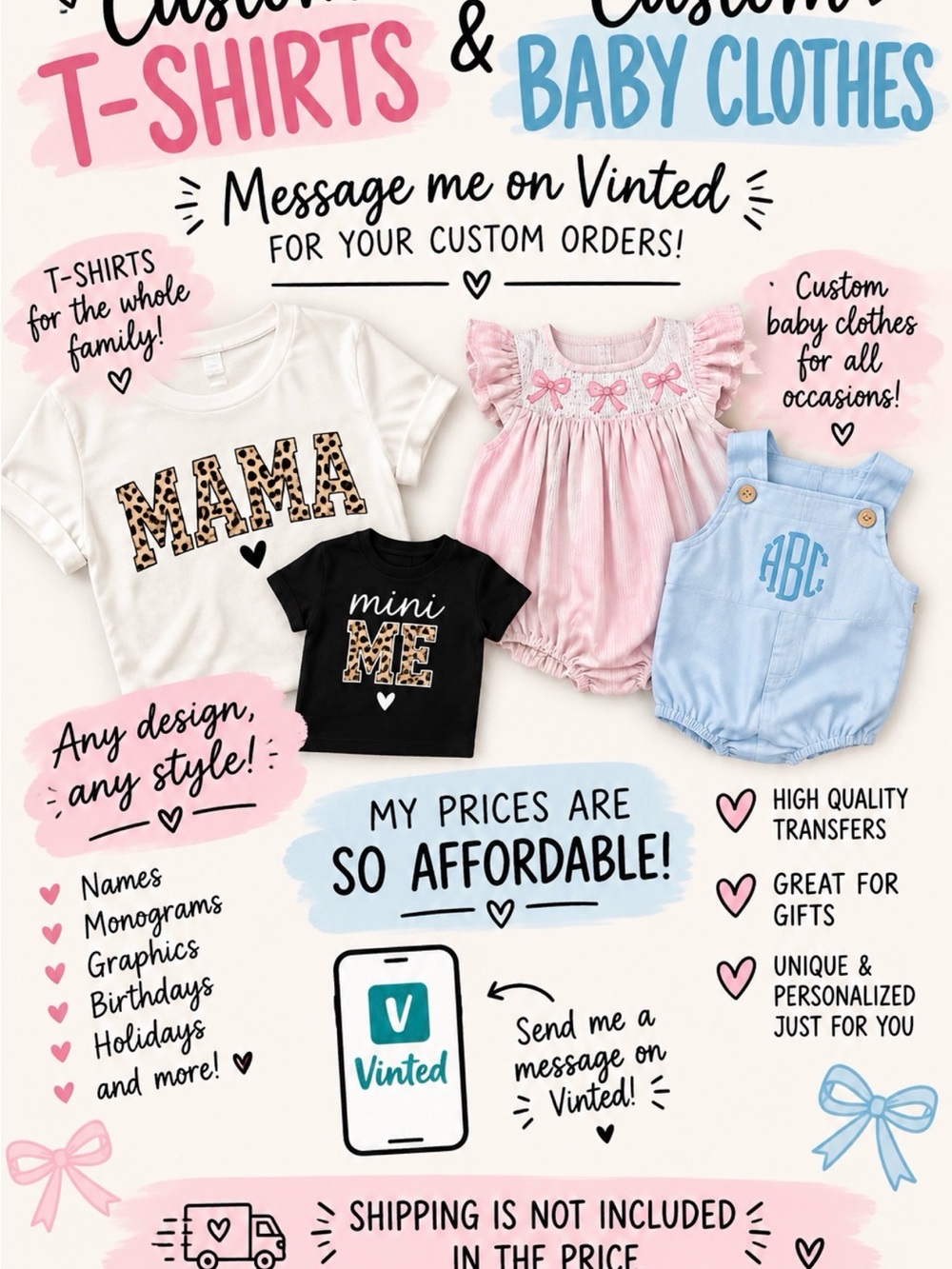 Custom Women & Baby Clothes